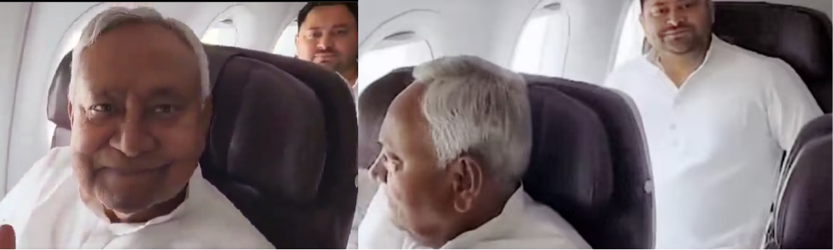 photo:nitish kumar and Tejaswi yadav